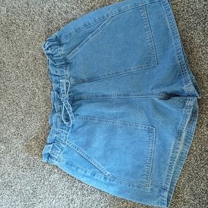 Paper bag Denim Shorts